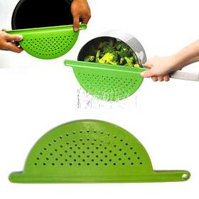 Hh352-1pc Kitchen 1 Pc Pot Pan Drainer Pasta Noodle Strainer Colander Sieve Filter Handle