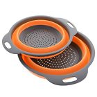 Kitchen Maestro Colanders Collapsible Silicone Colander Strainer Includes 2 8 712392281003