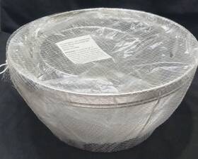 0076a5 Kitchen-rite Stainless Steel Mesh 3-piece Colander Set