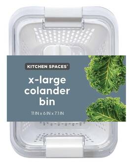 Kitchen Spaces 714415679040 Colander Bin Produce Saver Fridge Organizer With Lid Wash Strain And Store Great Kitchen Spaces 714415679040 Colander Bin Produce Saver Fridge Organizer With Lid Wash Strain And Store Great