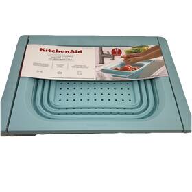 Kitchenaid 024131524761 Colander Strainer Large Capacity Teal Collapsible New