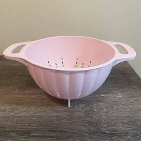Kc166ospka Kitchenaid Exc Rare Pink Large Strainer 5 Quarts Colander Basket