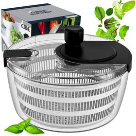 Kleene 615764005774 Salad Spinner 4.2 Quart Vegetable Dryer Lettuce Washer And Food Dehydrator