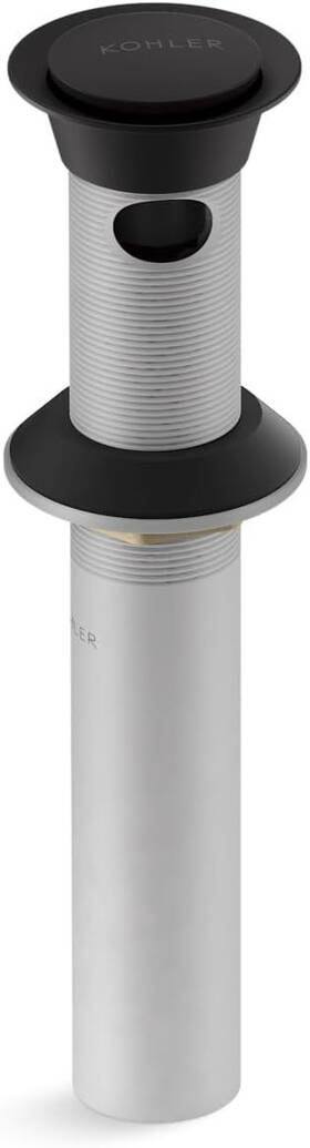 K-25322-bl Kohler 25322-bl Bathroom Sink Clicker Drain With Overflow Matte Black