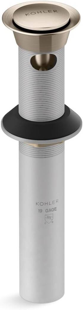 K-25322-2bv Kohler 25322-bv Bathroom Sink Clicker Drain Overflow Vibrant Brushed Bronze K-25322-2bv Kohler 25322-bv Bathroom Sink Clicker Drain Overflow Vibrant Brushed Bronze