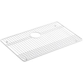Kohler 885612142429 Gilford 26-1/2 Inch X 16-1/2 Vinyl Coated Sink Rack Stainless Steel
