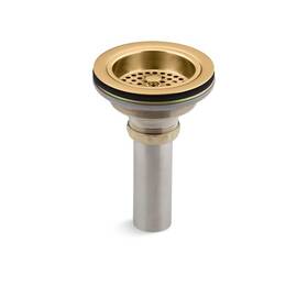 K-8801-2mb Kohler Sink Drain And Strainer With Tailpiece Brushed Modern Brass New