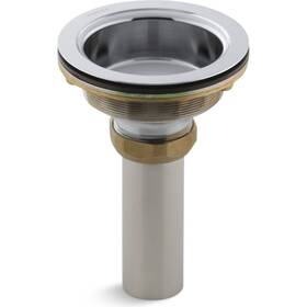 K-8804-cp Kohler 3-1/2 Inch - 4 Duostrainer Drain Body Less Strainer Basket Chrome