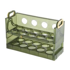Koja 2lyrflip Two-layer Flip-up Egg Storage Container Holder For Refrigerator. 20-egg Organ