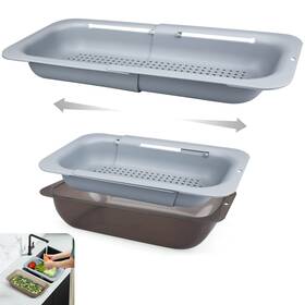 Komzon 744252448042 Over The Sink Strainer Colander Basket Set With Bowl Extendable Kitchen Komzon 744252448042 Over The Sink Strainer Colander Basket Set With Bowl Extendable Kitchen