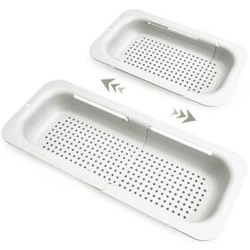 Komzon 796103844251 Extendable Colander Strainer Over The Sink Retractable Kitchen Basket T