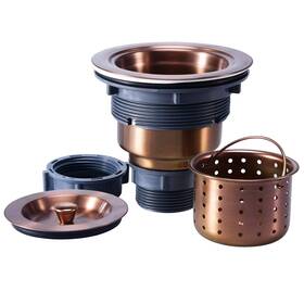 Kone 608571784284 3/1-2 Inch Sink Drain Assembly Antique Copper Kitchen Kit S