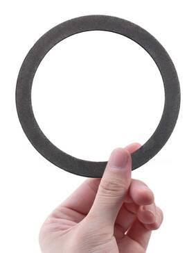 Kone 659676239001 Strainer Gasket Seal Ring 2 Pack Foam Gray Washer Fits For 31/2 Inch Kitchen Sin
