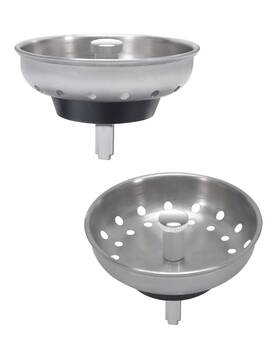 Kone 659676239513 2pcs Kitchen Sink Basket Strainer Replacement For 3-1/2 Inch Standard Drains
