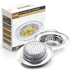 Kss2 Kone 2 Pcs Kitchen Sink Strainer - 304 Stainless Steel Drain No