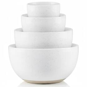 B0g26g6gvc Kook Mixing Bowls Ceramic Nesting Stoneware Kitchen For Prep Ser