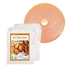 Milk-bag1 Kosmosta 2 Pack 12.2 17.7inch Nut Bag Strainer With Fruit Roll Sheets 100 Micron Fi