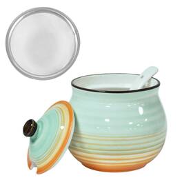 Koythin0037-bo Koythin Ceramic Bacon Grease Container With Strainer 23 Oz Suitable For Storing Koythin0037-bo Koythin Ceramic Bacon Grease Container With Strainer 23 Oz Suitable For Storing