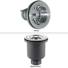 Kraus 313113251246 Basket Strainer With Set In Stainless Steel