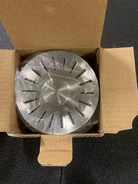 Gdc-4 Kraus 3-1/8 Inch Basket Strainer - Stainless Steel / Matte Black Gdc-4 Kraus 3-1/8 Inch Basket Strainer - Stainless Steel / Matte Black