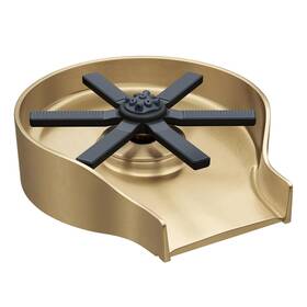 Kgr-500sfbb Kraus Cleanmate Glass Rinser For Kitchen Sink In Spot-free Brushed Brass Fini