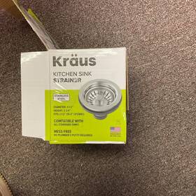 St-2hd Kraus Stainless Steel Strainer For Parts Only