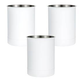K-112t Ksendalo Stainless Steel Utensil Holder Set Of 3 - 6.6 5inch Round Kitchen C