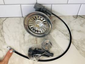 S.532.442 Kwc 532.442 3 Inch Strainer Basket Remote Twist Turn System Stainless Steel 18/10