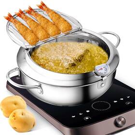Dfp-pro24 Kyachitos 3.4l Deep Fryer Pot Japanese Style 304 Stainless Steel For Oil Re