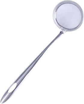 Labriciyon 792483546594 1pc Silver Stainless Steel Fat Skimmer Spoon Fine Mesh Food Strainer S/3inch