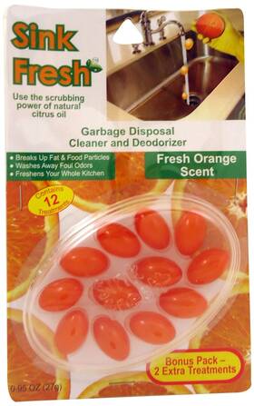 10336 Lami Products Inc Economy Kitchen Accessory Sink Fresh Orange 12 Count Drain Cleaner Breaks Up