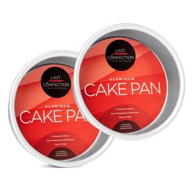 8541886854 Last Confection 2-piece Round Cake Pan Set - 6 Inch X 2 Deep Aluminum Pans