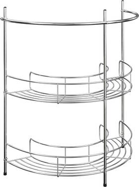 83-150 Lavish Home Pedestal Sink Organizer - Compact Under The Standard Silver