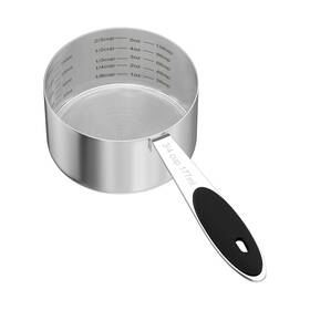 1g8d6xfby Leifeny 1pcs 3/4cup 177ml Dog Cat Food Scoop Stainless Steel Silver And Black