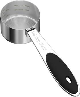 3r44qqfgs Leifeny 1pcs 1/8cup 30ml Dog Cat Food Scoop Stainless Steel Silver And Black