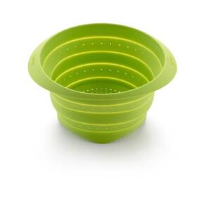 0200300v10u053 Lekue 9 Inch Silicone Collapsible Colander Green
