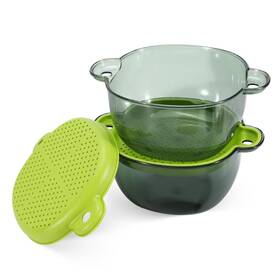 Lele Life 410465255535 Small Colander With Handle Double-layer Berry Strainer Bowl Mini Fru