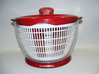 Lettuce Fruit Colander Spinner Strainer Plastic Bowl Red Kitchenaid Salad