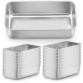 B0dzx9rkcr Lianyu 16-pack 9x5 Inch Stainless Steel Loaf Pans For Bread Brownies Cakes