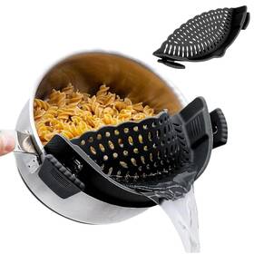 Liboyixi 635412476701 Clip On Strainer Silicone For All Pots And Pans Pasta Food S