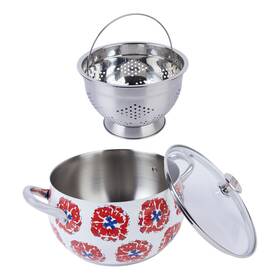 879-964 Lidia Bastianich 6.8-quart Stainless Stockpot With Colander Insert