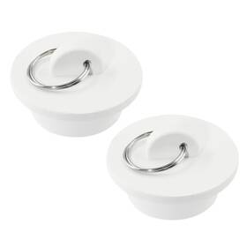 Lif230324002 Lifcratms 2pcs White Rubber Drain Stoppers 1-3/8 Inch Sink Plug Stopper Dr