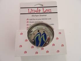 Linda Lou 855302002319 Flip Flops Kitchen Sink Strainer Stainless Steel New