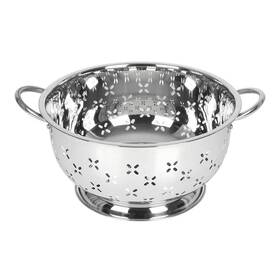 Lindys 811957013414 Stainless Steel Colander For Home Kitchen With Handles And Stable Base -