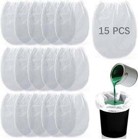 Lipetol 445021434480 15 Pcs Paint Strainer Bags 5 Gallon Bucket Filters Gal With St