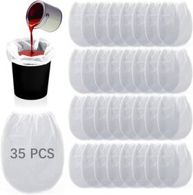 Lipetol 726084646858 35 Pcs Paint Strainer Bags 5 Gallon Bucket Filters Gal With St