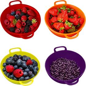 Living Concepts 313045818852 Mini Strainers For Kitchen - 4 Pack Berry Bowl Colanders And Food Small
