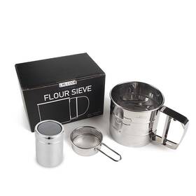 Lmlcook 797639472826 Flour Sifter 3 Cup For Baking Stainless Steel Bak Inch Lmlcook 797639472826 Flour Sifter 3 Cup For Baking Stainless Steel Bak Inch