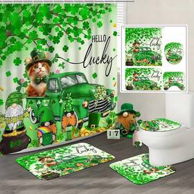 Wnfayltz017a-xm Lofaris 4pcs St. Patricks Day Shower 72 Inch W X L Pack Of 1 Watercolor