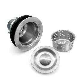 Ls-008s-02 Loongshinet 3-1/2 Inch Kitchen Sink Drain Assembly Kit Removable Deep Strainer Baske